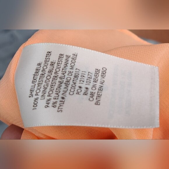 NWT Alice + Olivia Spaghetti Strap Tank Top with Tie Camisole Light Peach Large - Picture 12 of 13